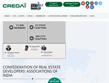 Tablet Screenshot of credai.org